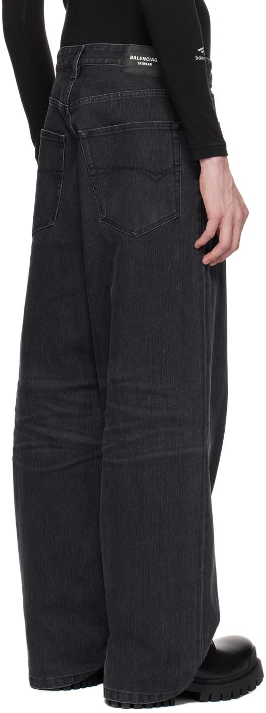 Balenciaga メンズ ブラック フェードジーンズ ジーンズ