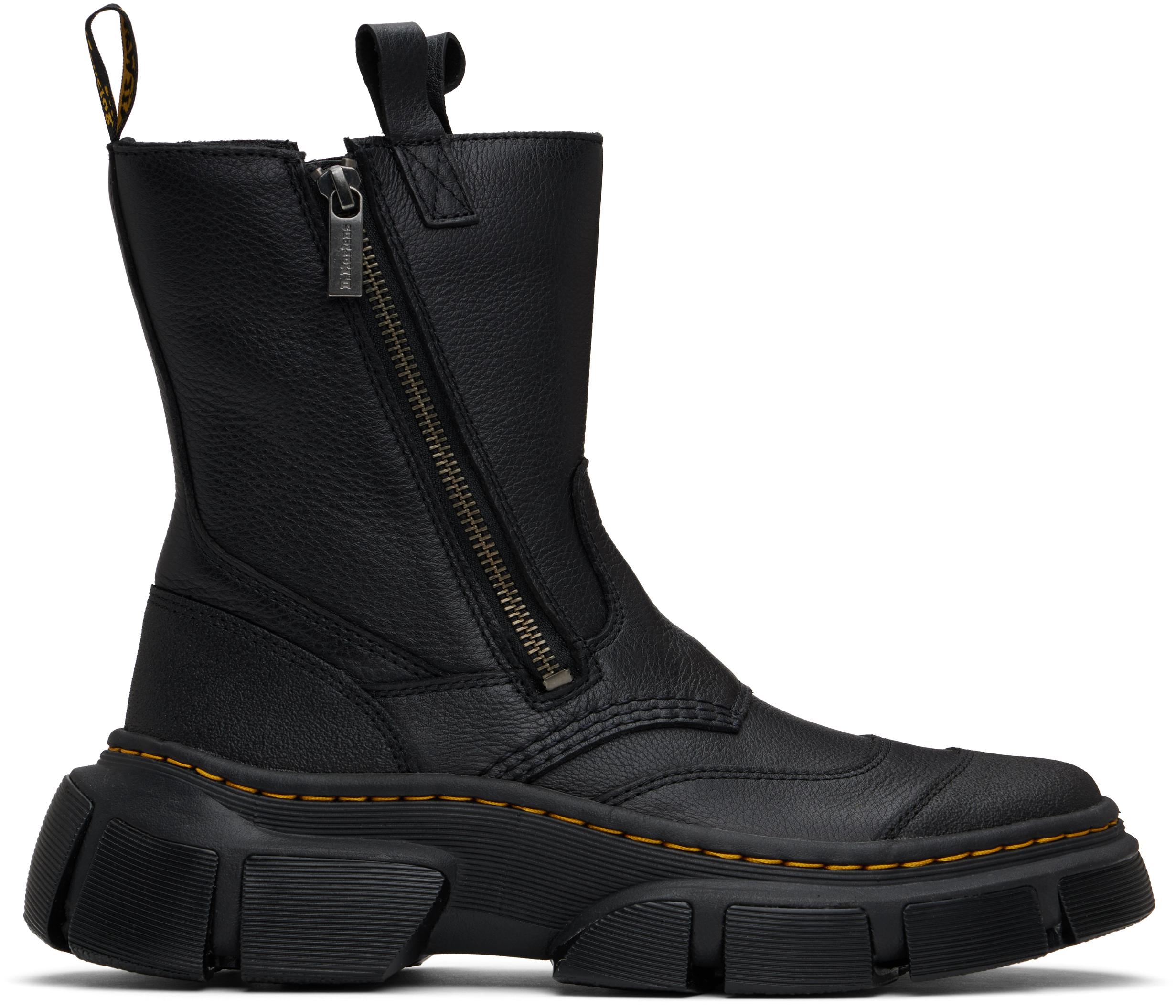 Dr. Martens Dmxl Rigger Leather Boots in Black | Lyst