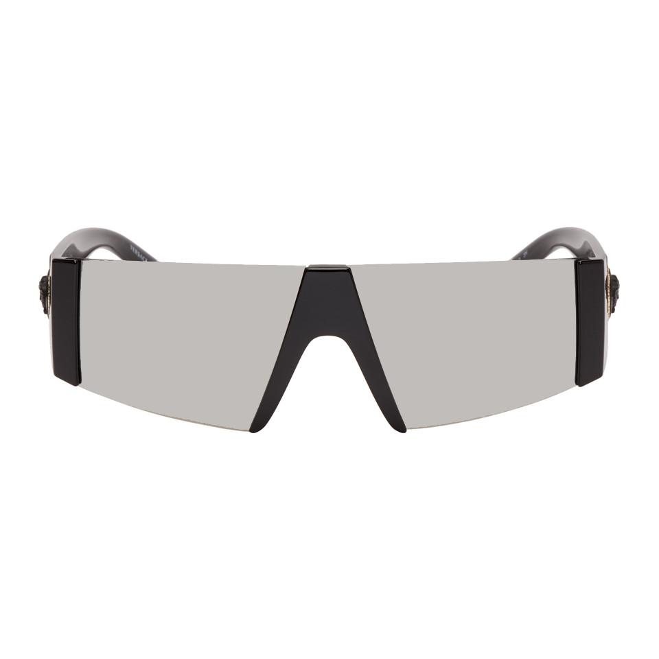 Versace Black Medusa Ares Visor Sunglasses for Men | Lyst