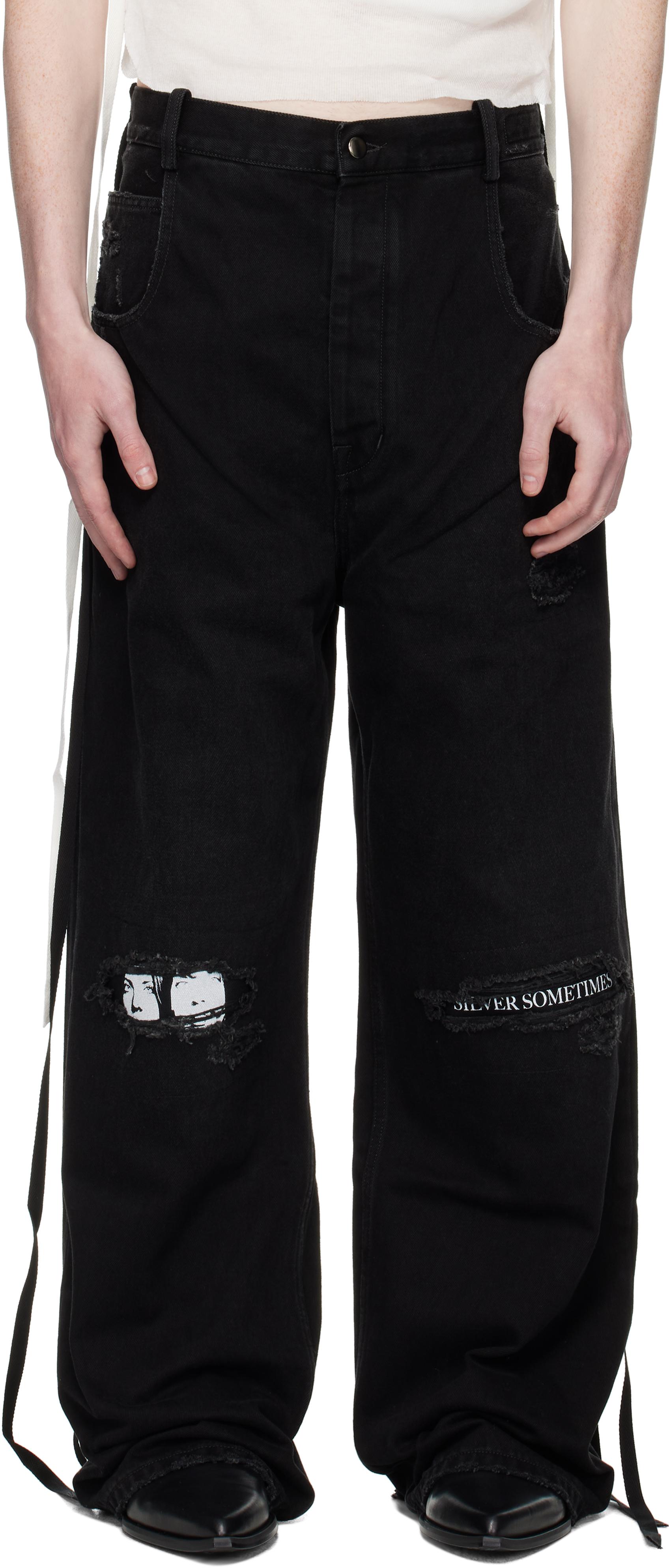 Ann Demeulemeester Olan 5 Pocket High-Comfort Jeans in Black for 