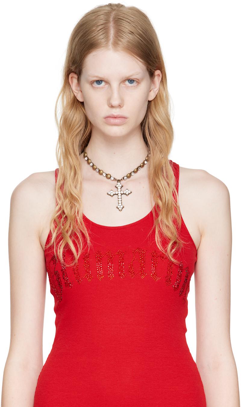ネックレス・ペンダント BLUMARINE GOLD NECKLACE 18K Gold Birthstone Pendant Necklace - Aquamarine – 18K gold