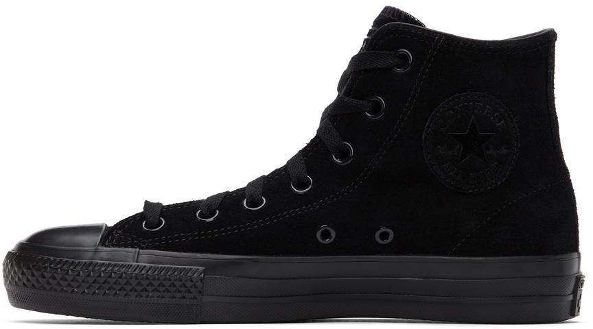 Converse Suede Chuck Taylor All Star Pro Hi Sneakers in Black for Men | Lyst
