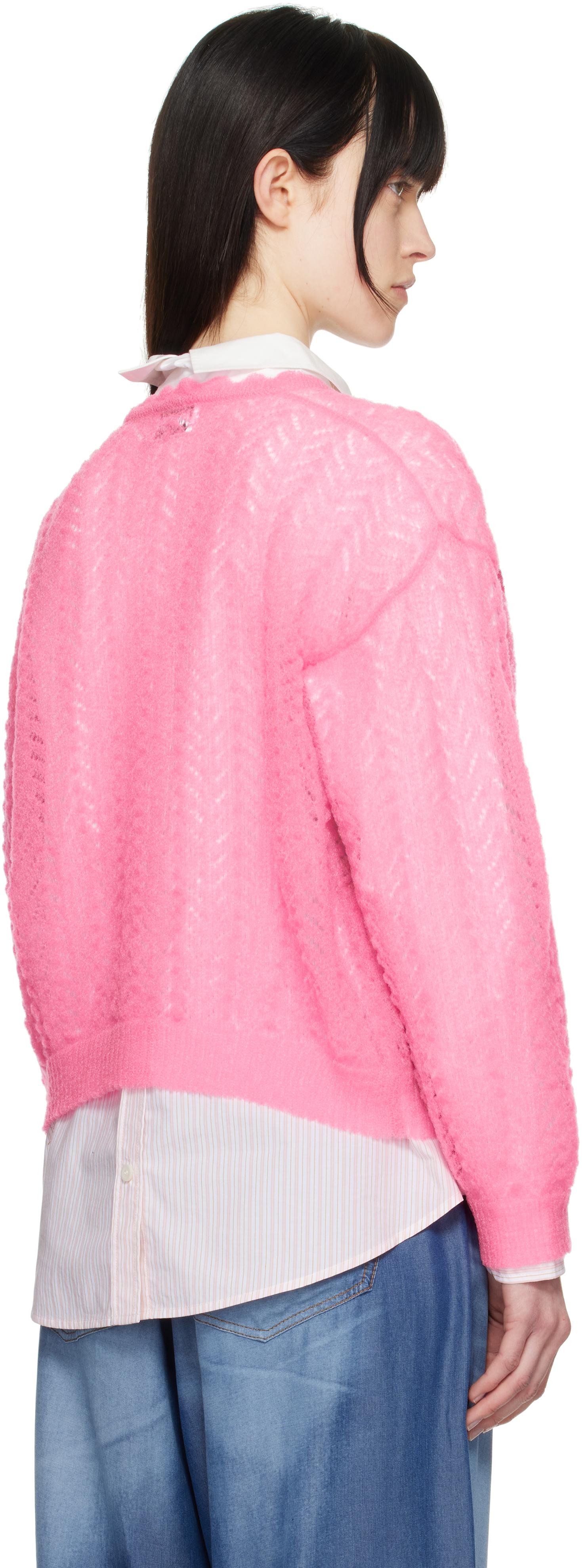 Magliano Bimbo Cardigan in Pink | Lyst