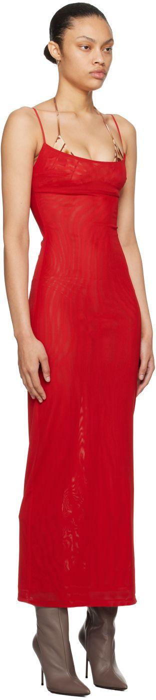 【関税込み】Miaou SSENSE限定 ブルー Thais マキシドレス Miaou: Blue Thais Maxi Dress | SSENSE