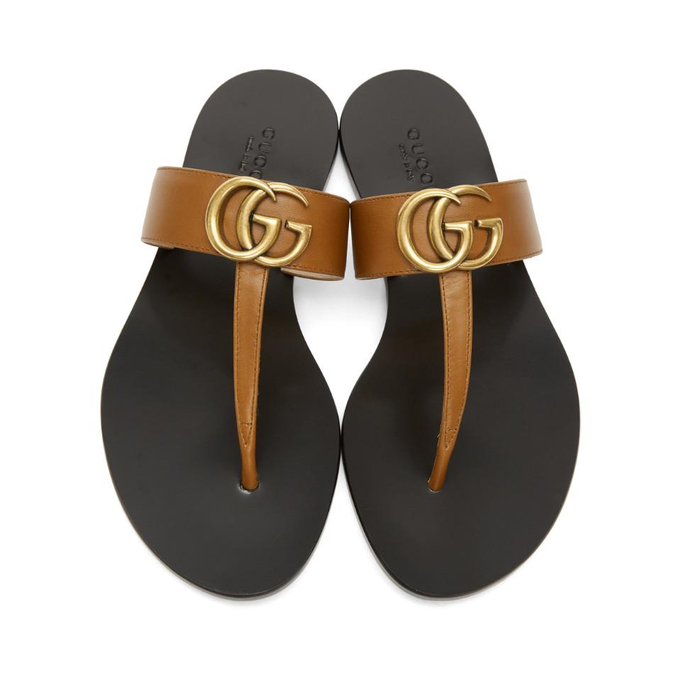 gucci marmont flip flops