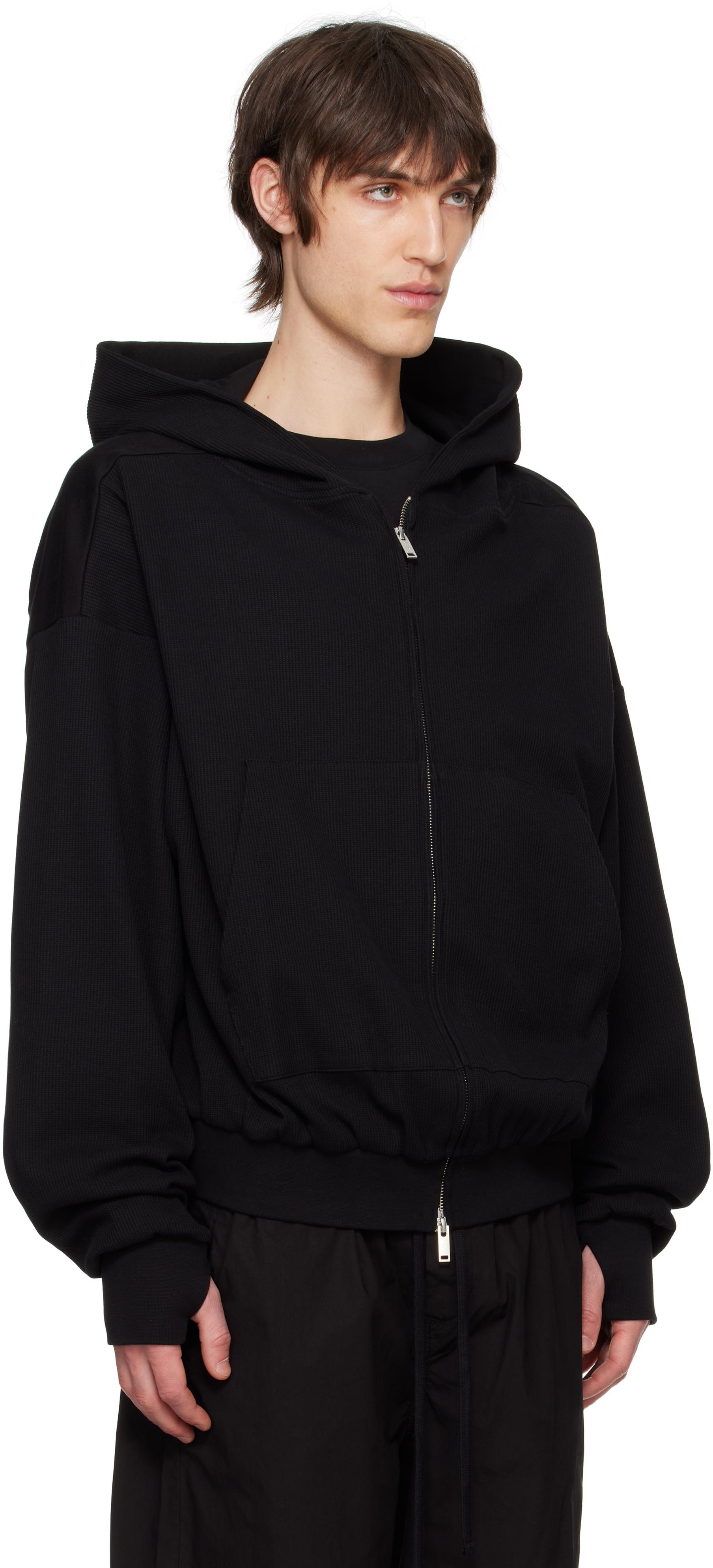 thom/krom ジップブルゾン XS thom/krom MOCK NECK KNIT PULLOVER / ALPACA WOOL (BLACK x