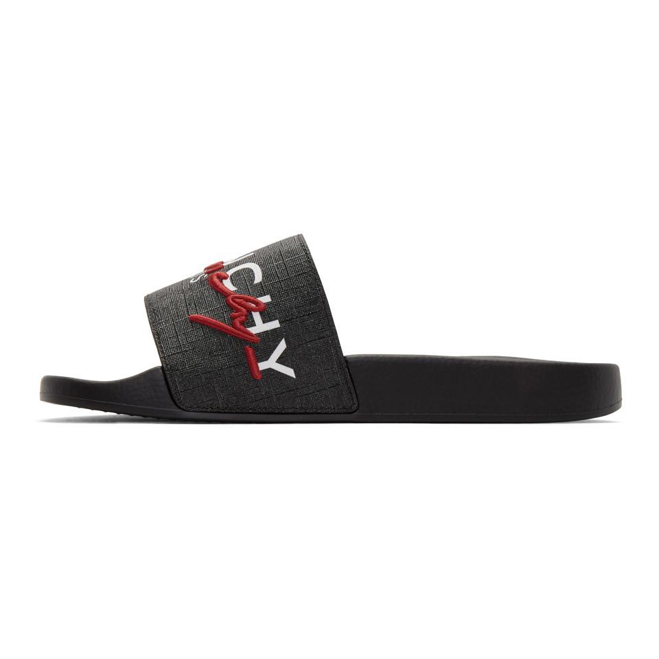 black and red givenchy slides