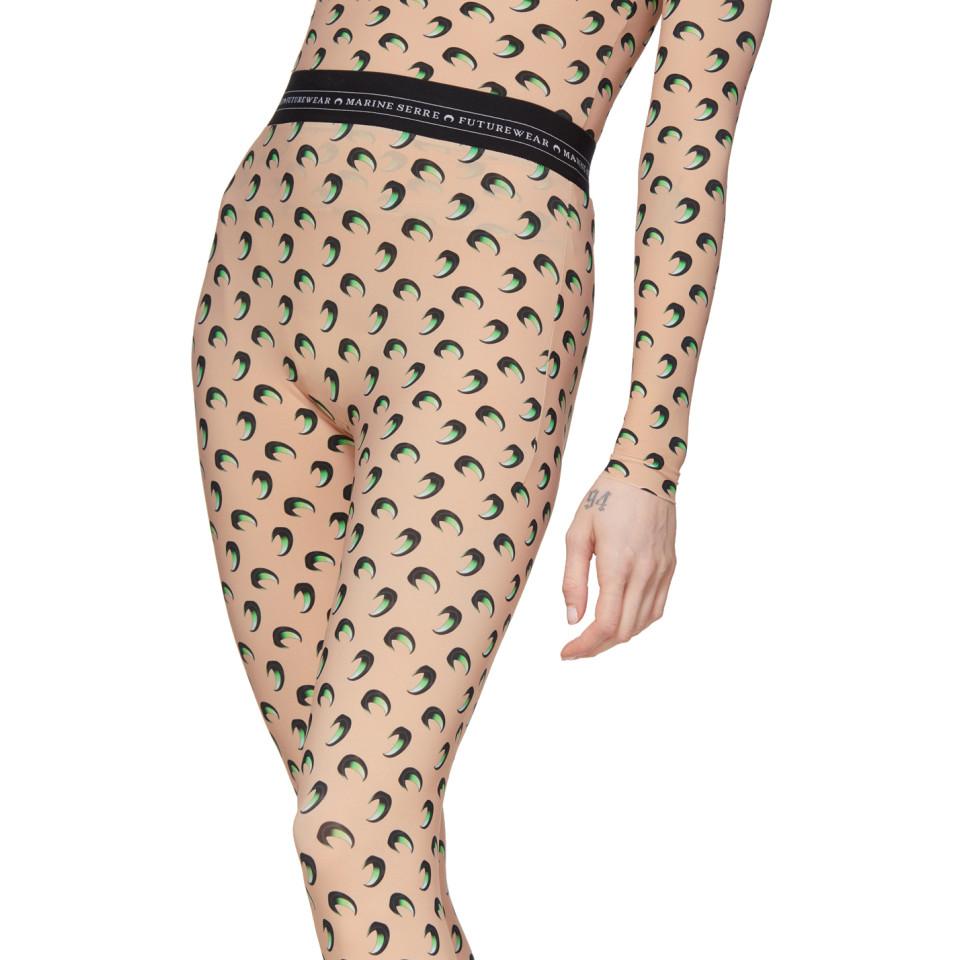 Marine Serre Synthetic Tan All Over 3d 