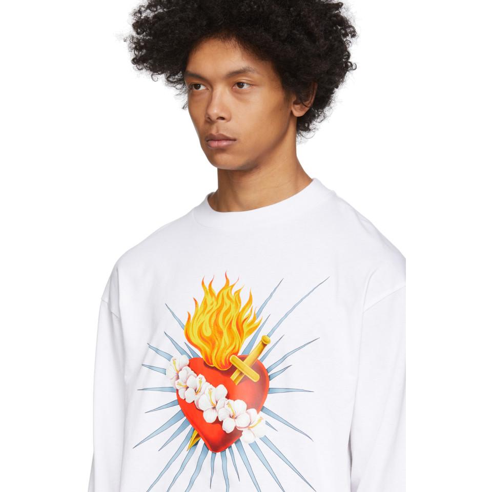 Shop Palm Angels Sacred Heart T-Shirt