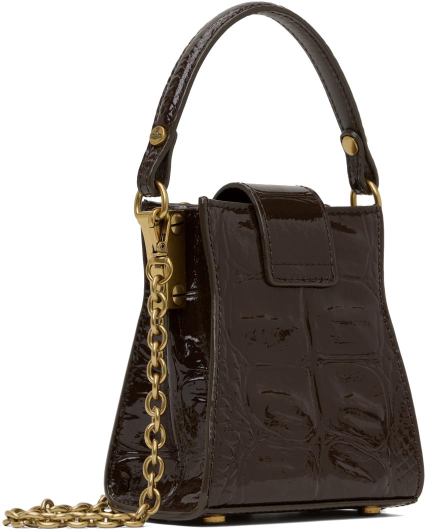 Vivienne Westwood レディース ブラック ブラウン ミニ Tuesday バッグ 