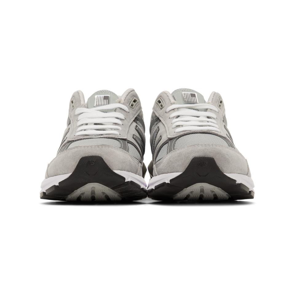 New Balance Suede 990v5 Made In Us Mesh Sneakers in Grey (Gray) for Men - Save 1% - Lyst