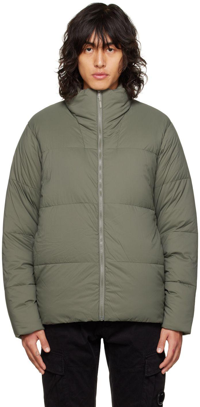 Veilance Khaki Conduit Down Jacket for Men Lyst