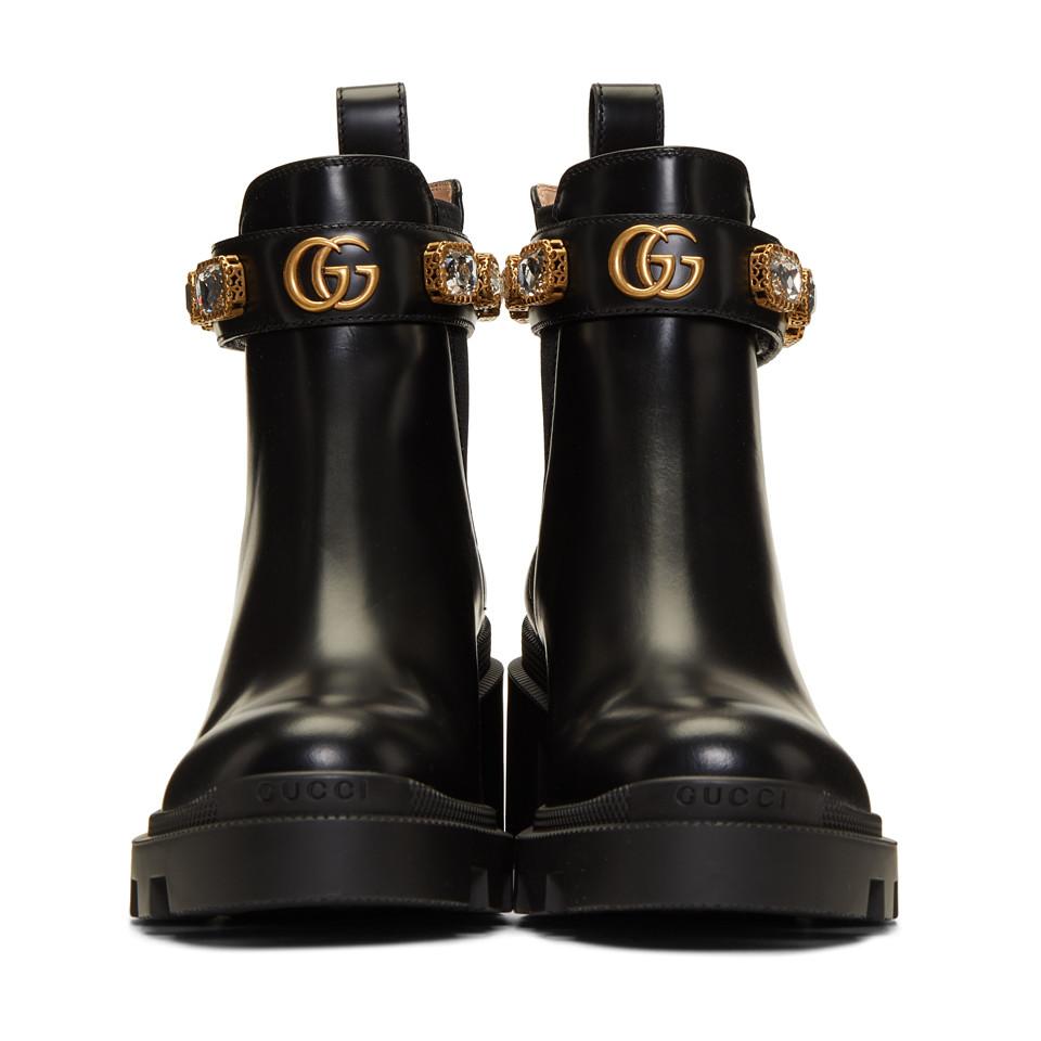 trip jewel strap bootie gucci