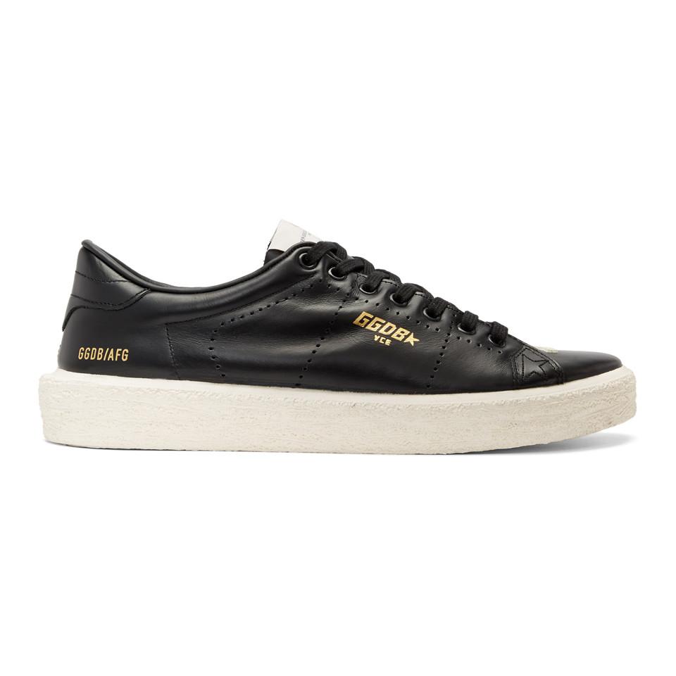 Golden Goose Goose Black Vulcanized Tennis Sneakers for Men - Lyst