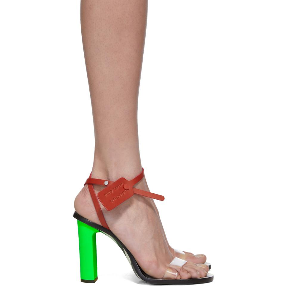 off white transparent sandals