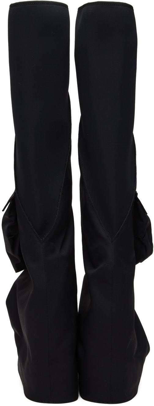 Rick Owens Black Cargo Fetish Boots | Lyst Canada