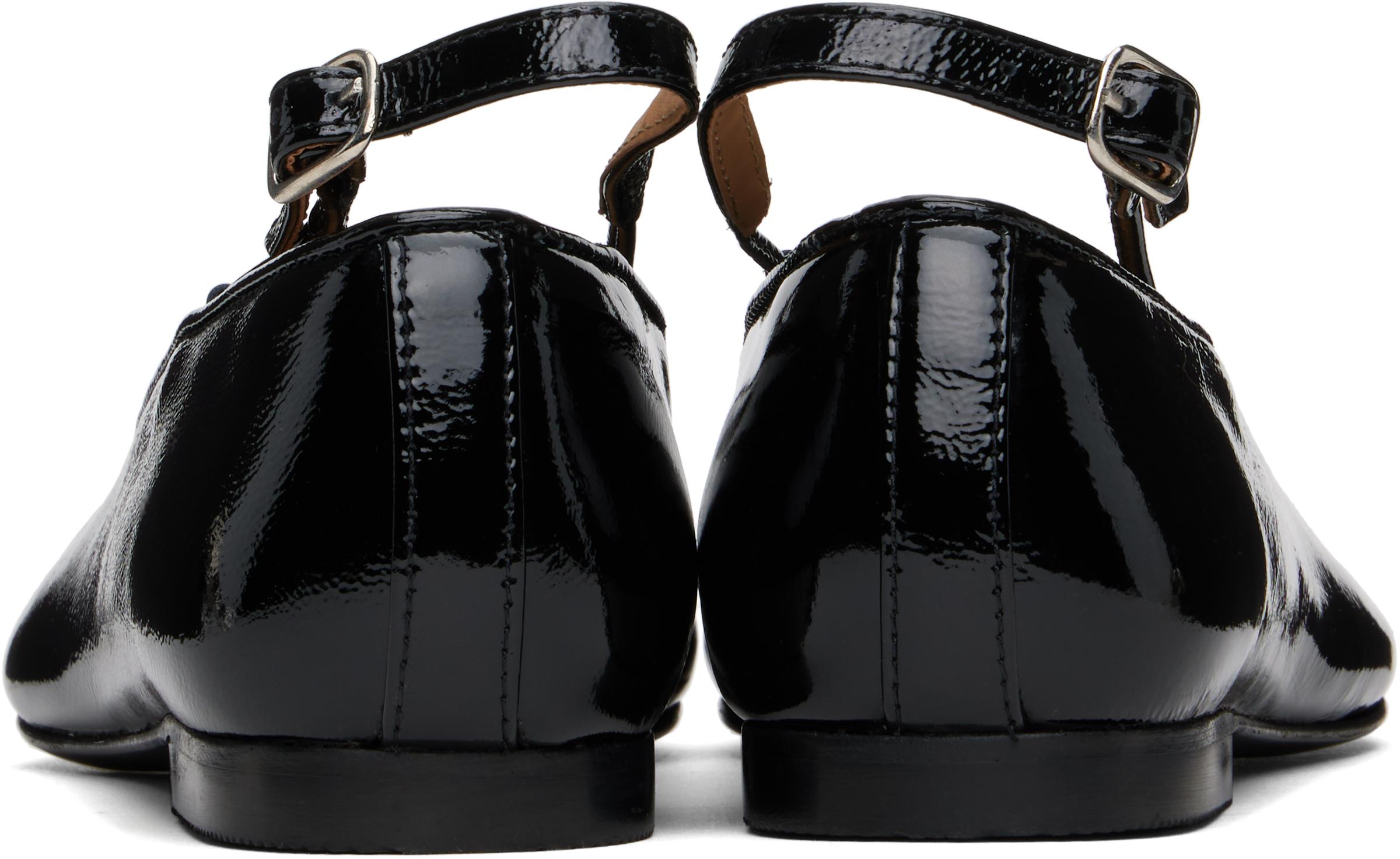 A.P.C. Katie Ballerina Flats in Black | Lyst