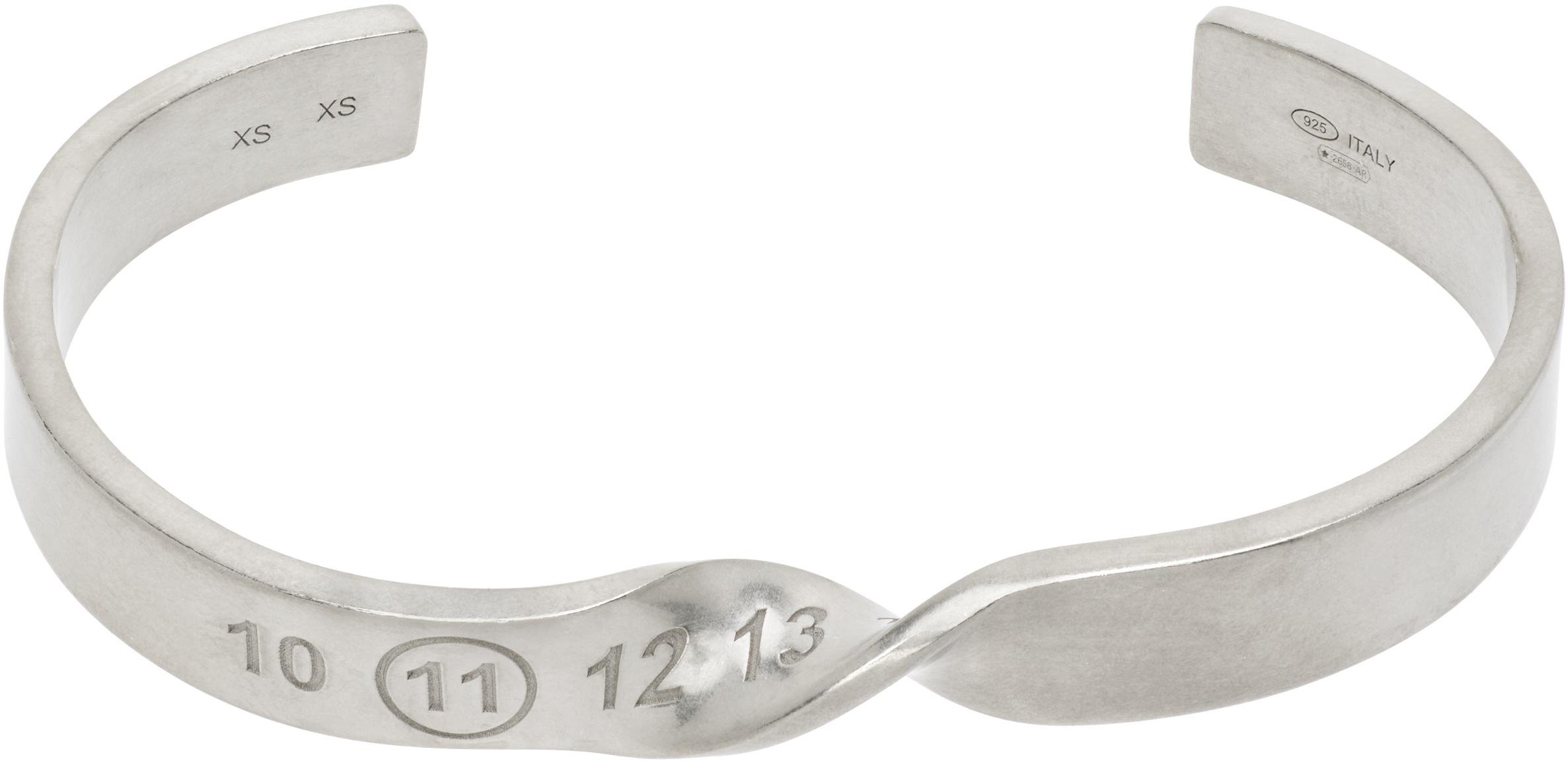 Maison Margiela Twisted Bracelet in Black for Men | Lyst Canada