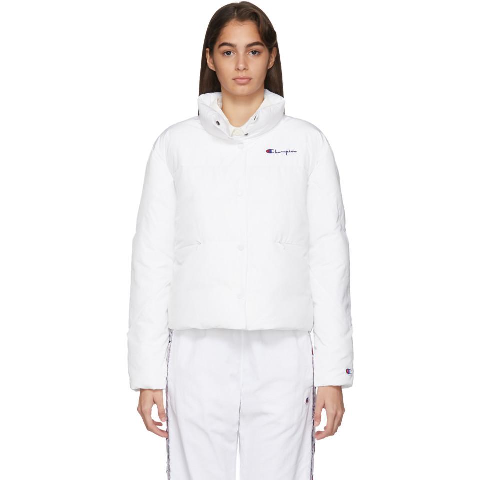 white champion puffer jacket