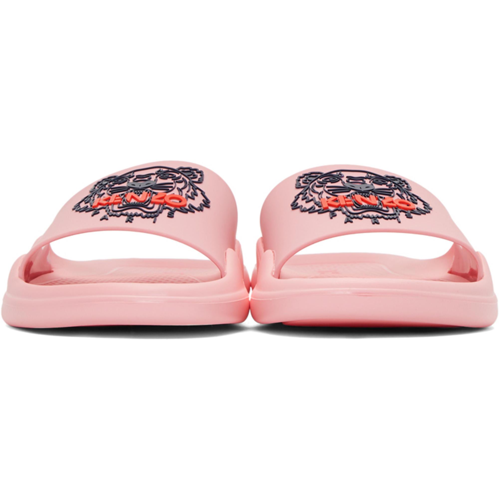 KENZO 'tiger' Slides in Flamingo Pink (Pink) - Lyst