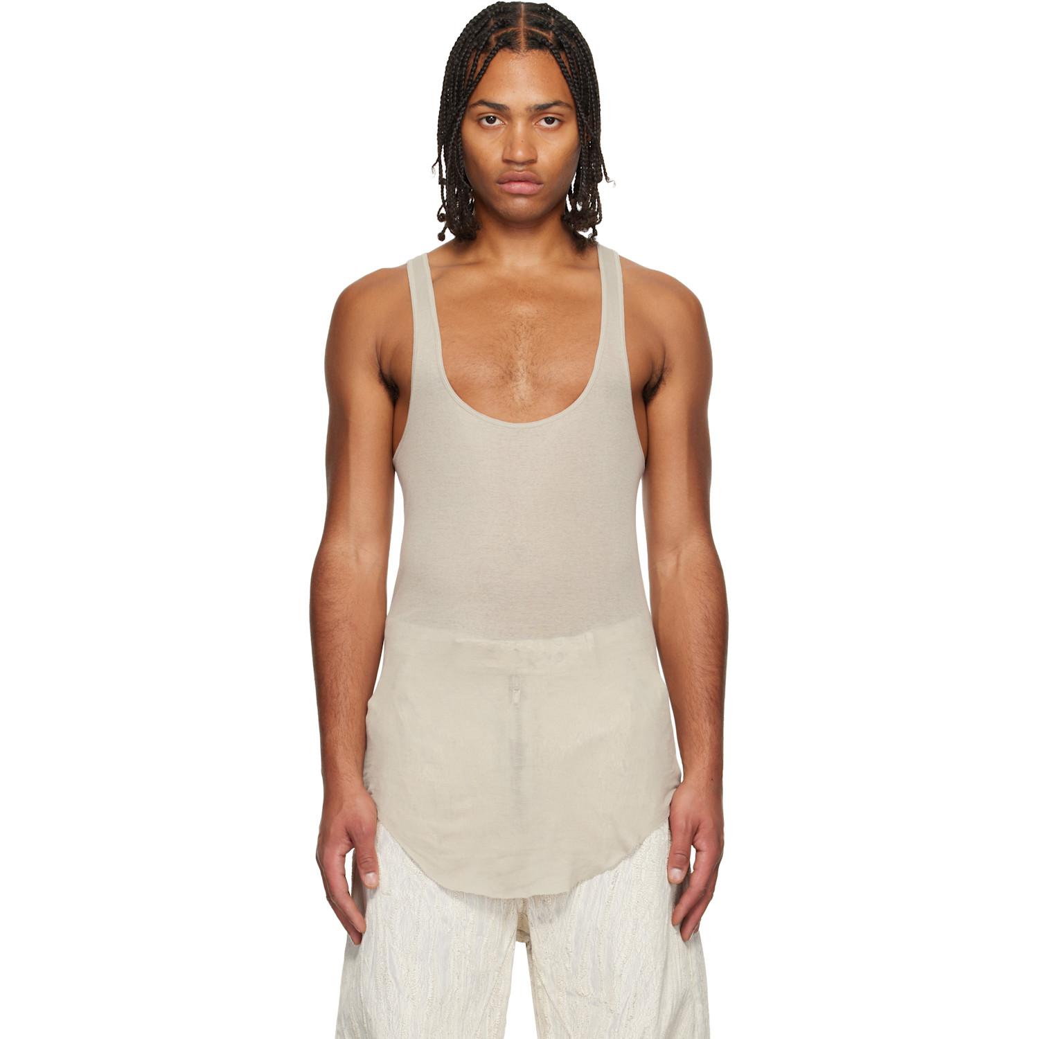 Rick Owens Off- Concordians Pony Tank Top in Black for Men | Lyst