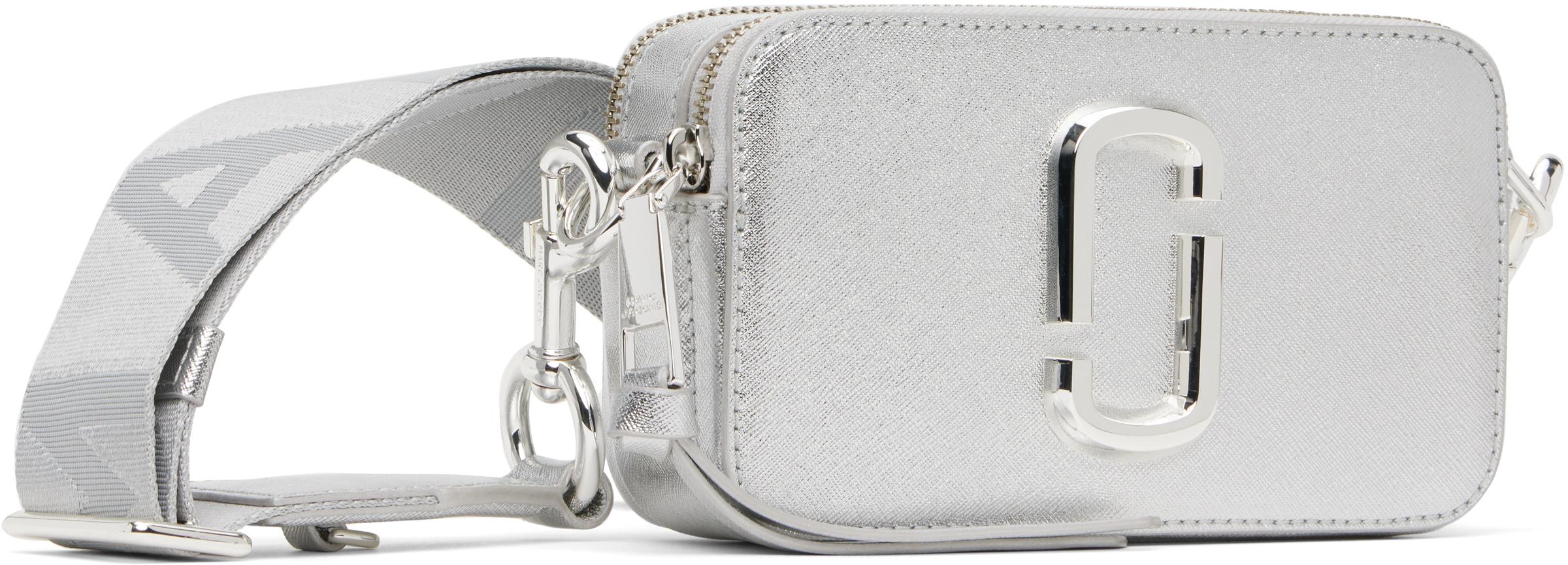 Marc Jacobs レディース ブラック シルバー The Metallic Snapshot  