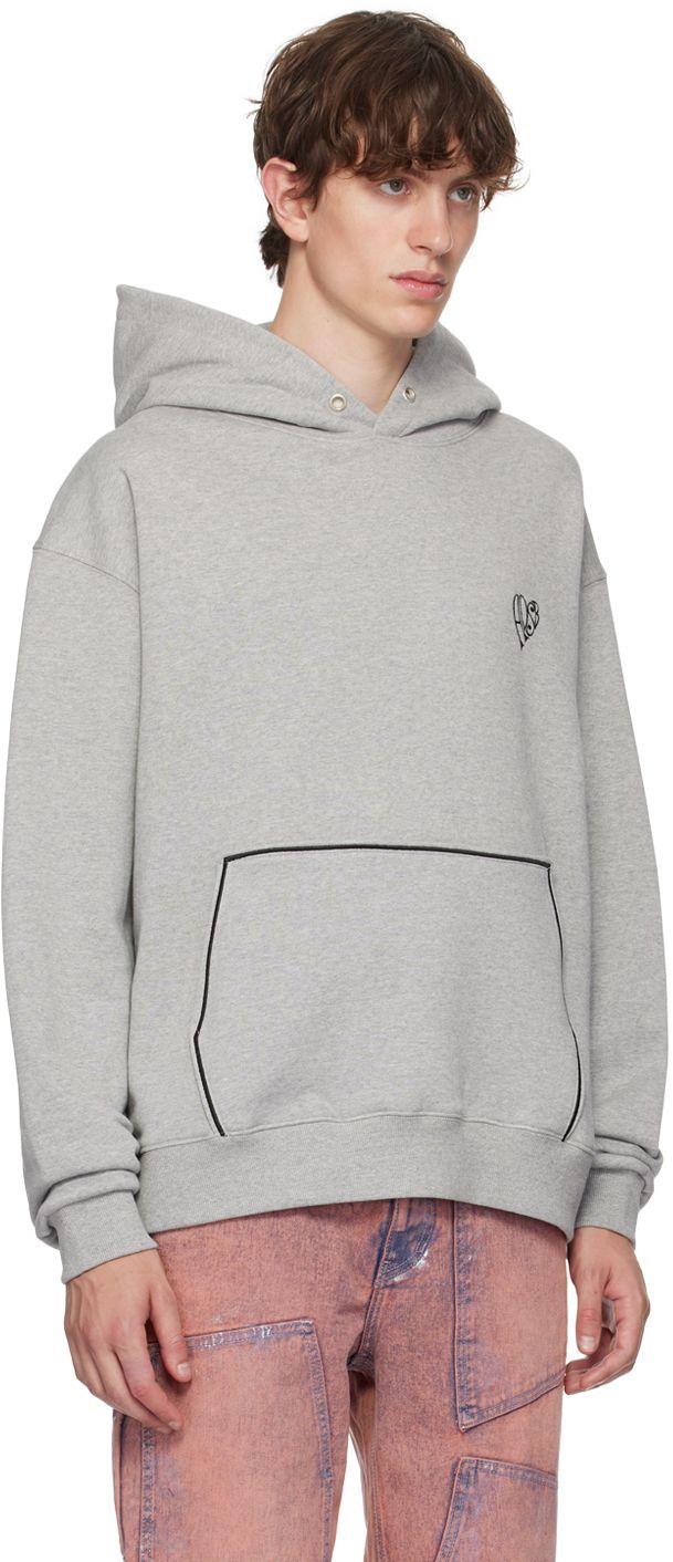 ANDERSSON BELL Gray Heart Hoodie for Men | Lyst