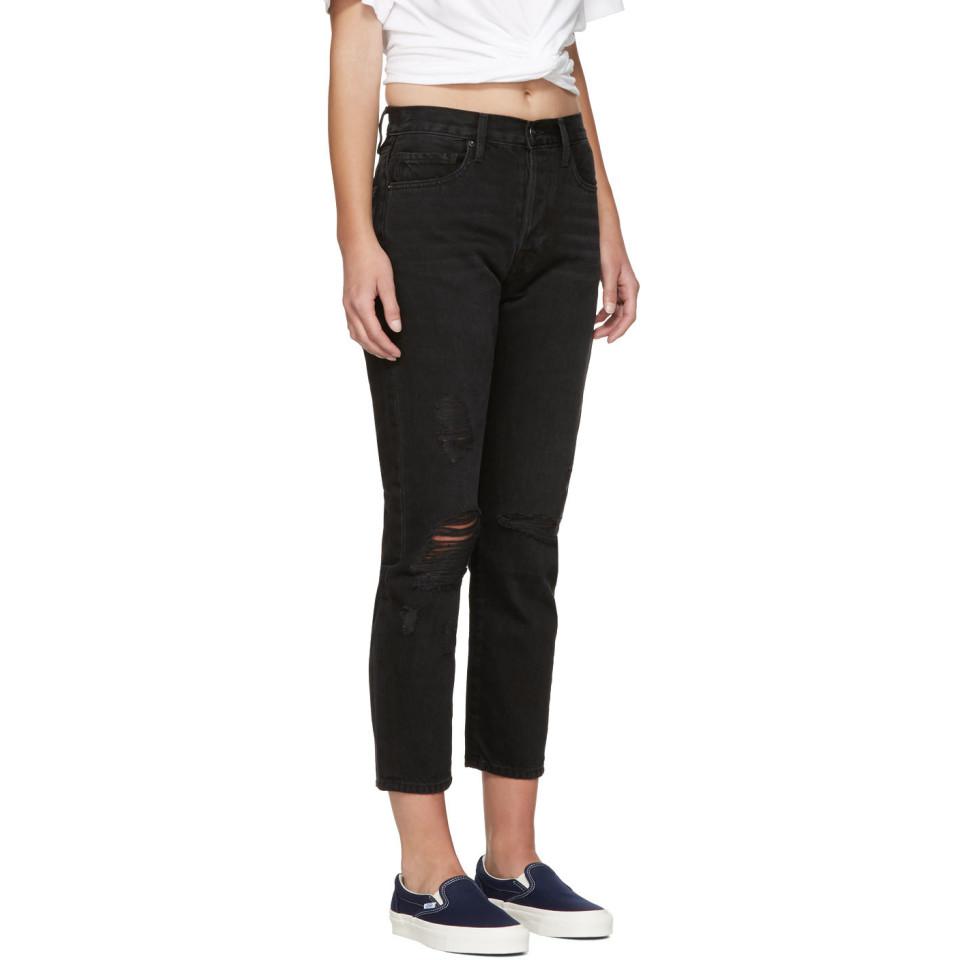 FRAME Denim Black Le Original Jeans | Lyst