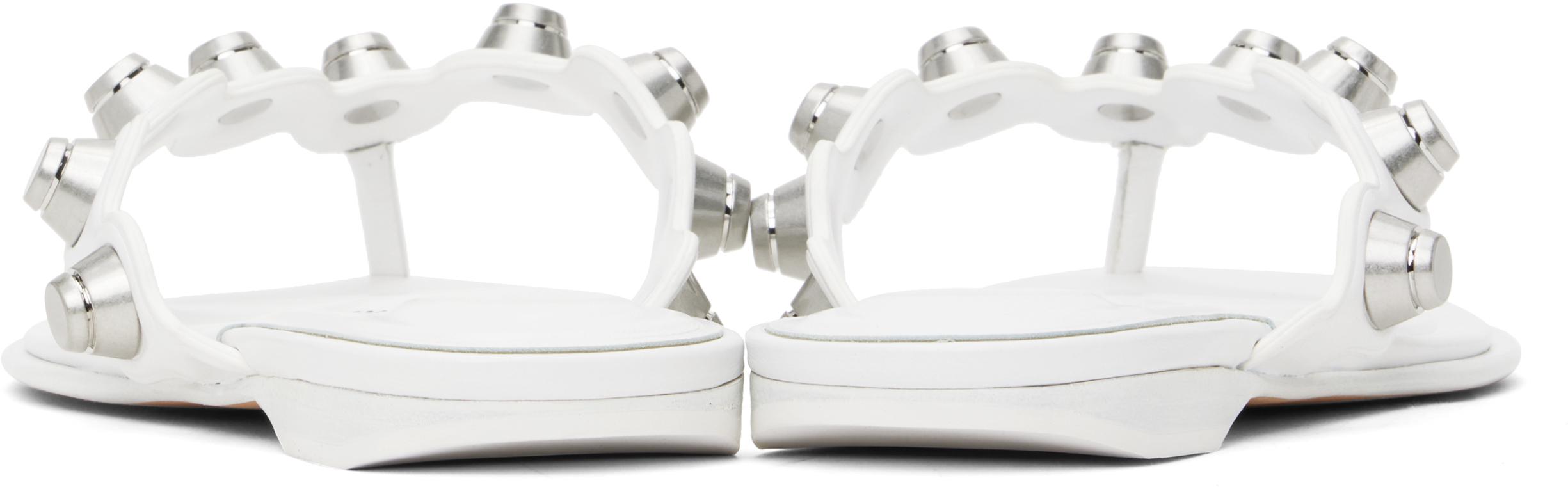 Alexander Wang ☆ホワイト Rexa トング フラットサンダル Alexander Wangのホワイト Rexa トング フラットサンダルがセール中