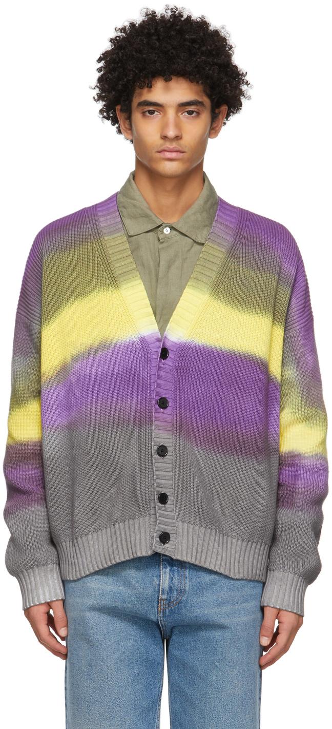 msgm tie dye cardigan