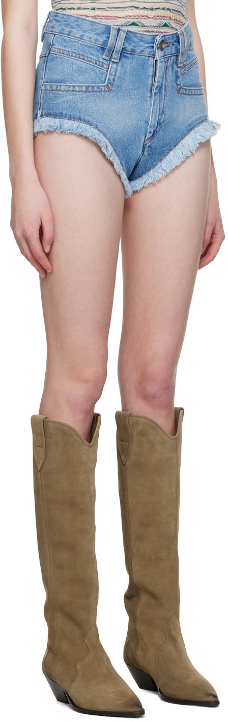 Isabel Marant レディース ブルー Eneidao デニムショートパンツ 