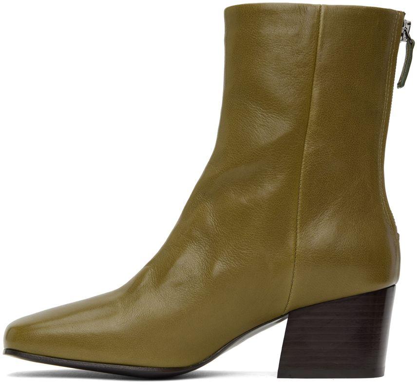 Lemaire Khaki Soft 55 Boots in Green | Lyst