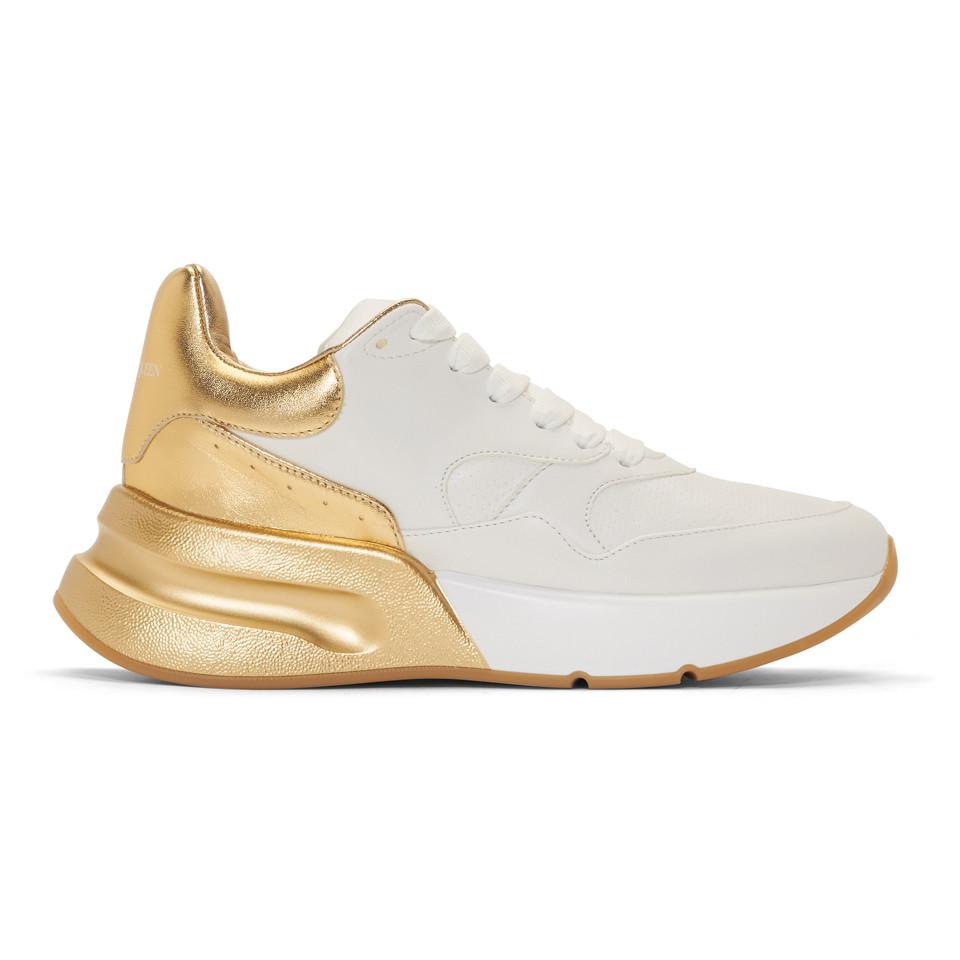 alexander mcqueen oversized sneaker gold