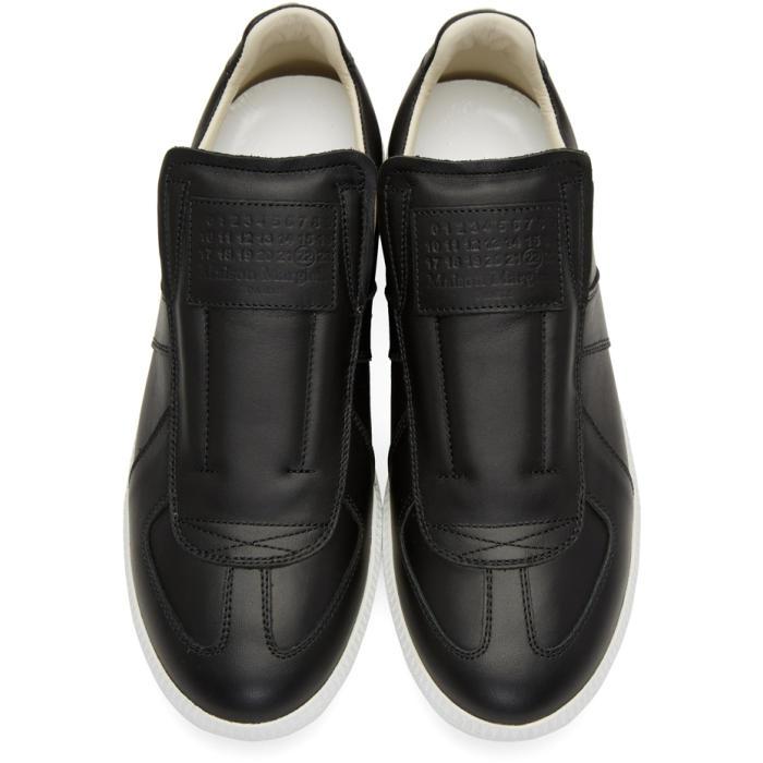Maison Margiela Black Laceless Replica Slip-on Sneakers for Men | Lyst