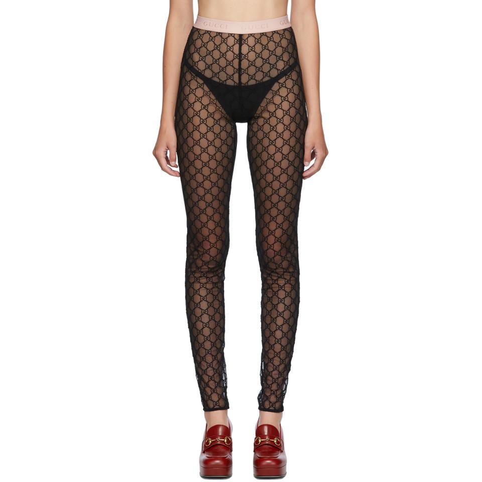 black gucci leggings