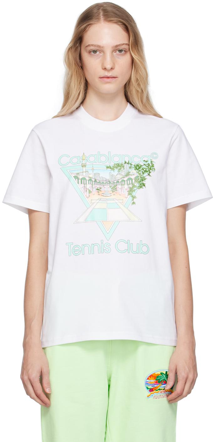 T-shirt 'tennis club' blanc CASABLANCA en coloris Blanc | Lyst