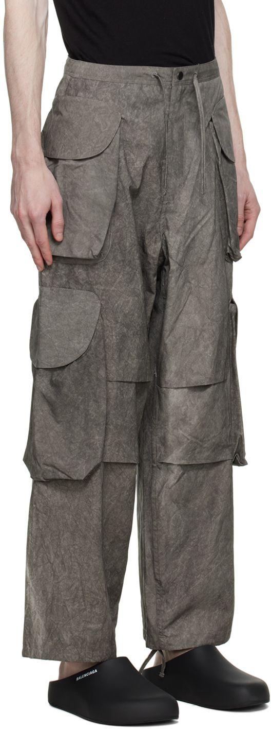 Entire studios Gray Gocar Cargo Pants in Black for Men | Lyst