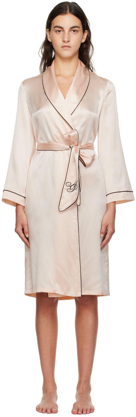 Agent Provocateur Pink Classic Robe in Black | Lyst