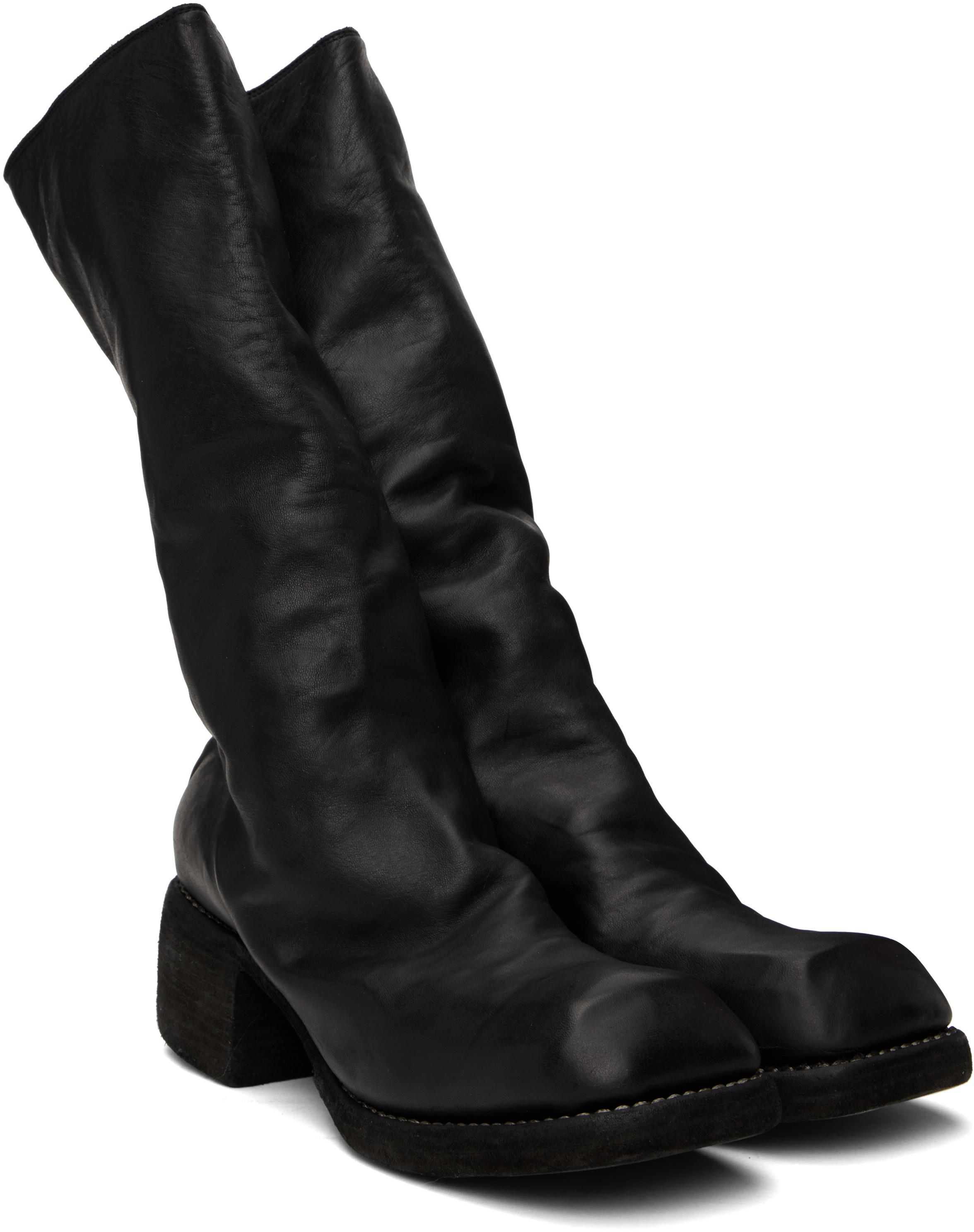 ミドルブーツ GUIDI Women Boots AW796ZIBABYBUFFALOBLKT Black Guidi Black 796Z Boots Guidi