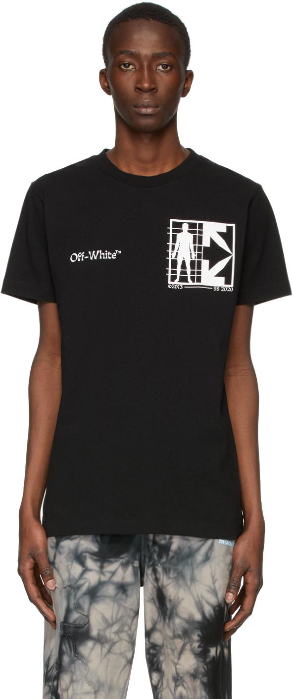 Off White C O Virgil Abloh Cotton Black Half Arrows Man T Shirt For Men Lyst Off White C O Virgil Abloh Cotton Black Half Arrows Man T Shirt For Men Lyst