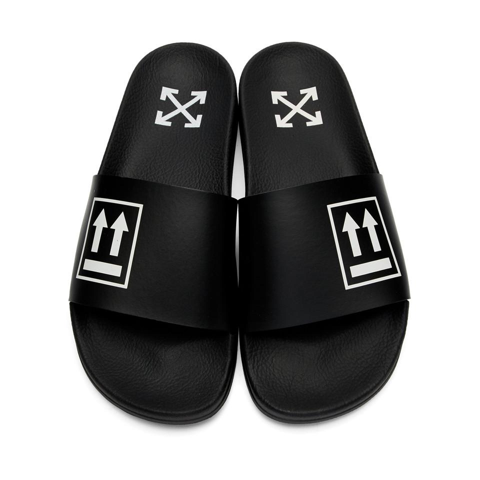 Shop Off-White Arrow Logo Slides