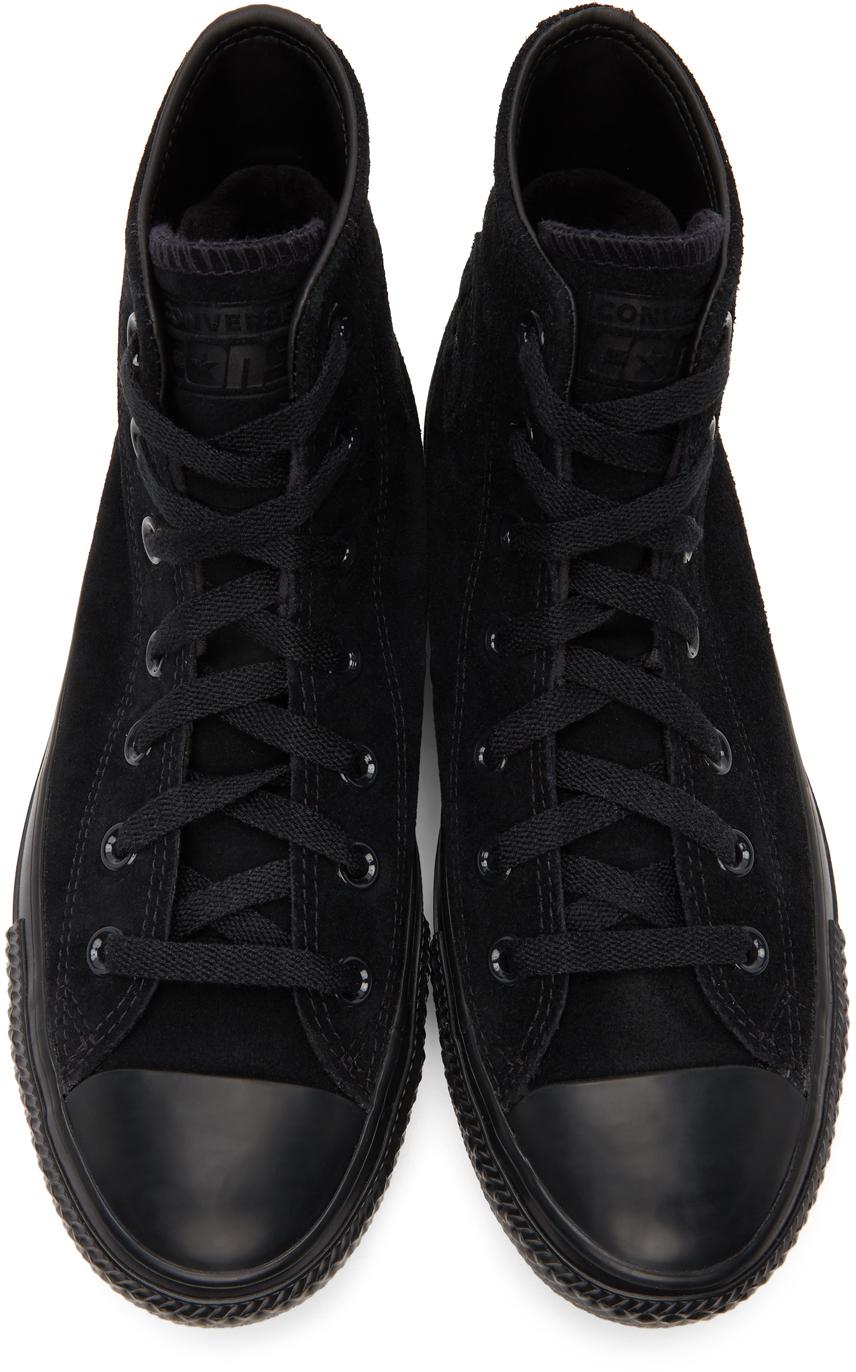 Converse Suede Chuck Taylor All Star Pro Hi Sneakers in Black/Black/Black  (Black) for Men | Lyst