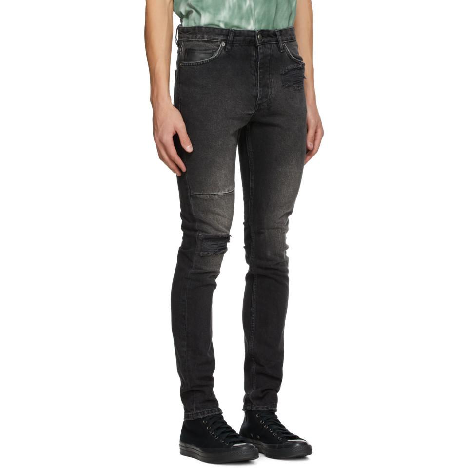 ksubi jeans with flag black