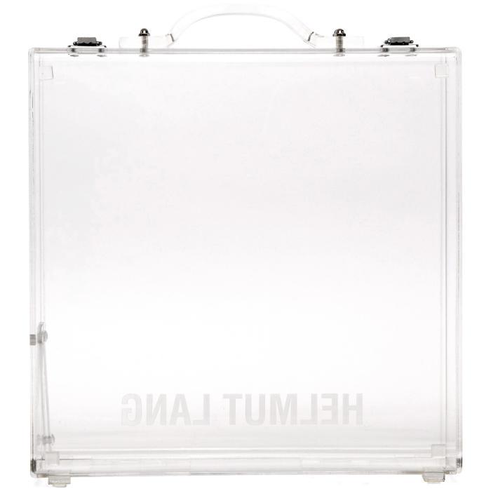 Helmut Lang Transparent Shayne Oliver Lucite Briefcase in White | Lyst