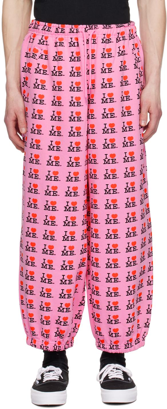 Ashley Williams 'I Heart Me' Sweatpants in Pink for Men