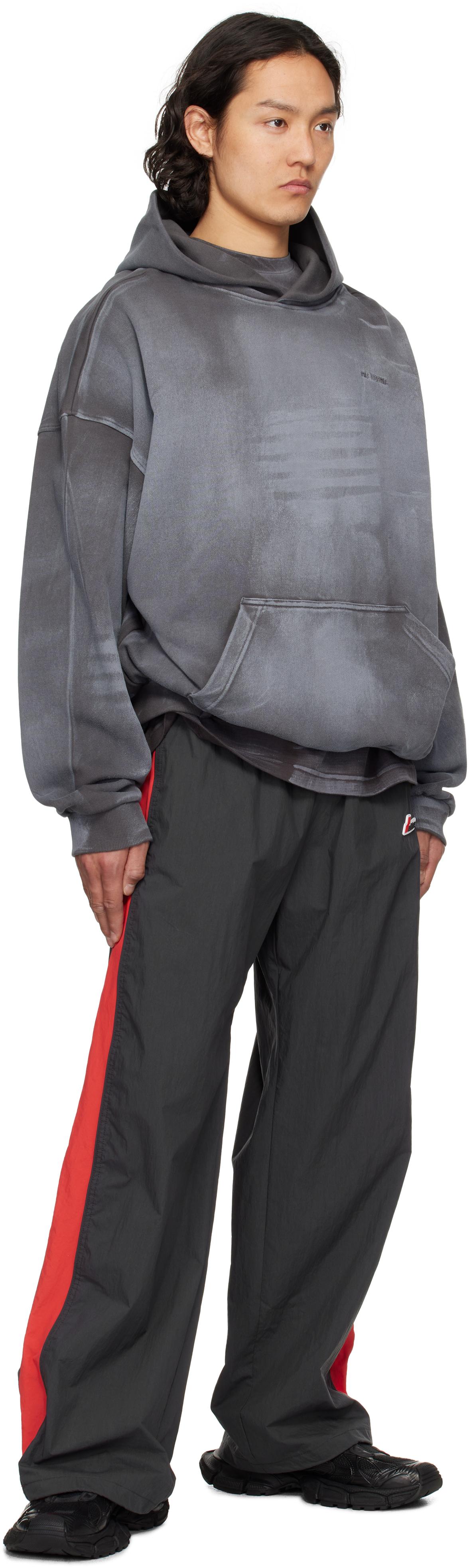 we11done Sprayed Hoodie in Gray for Men | Lyst