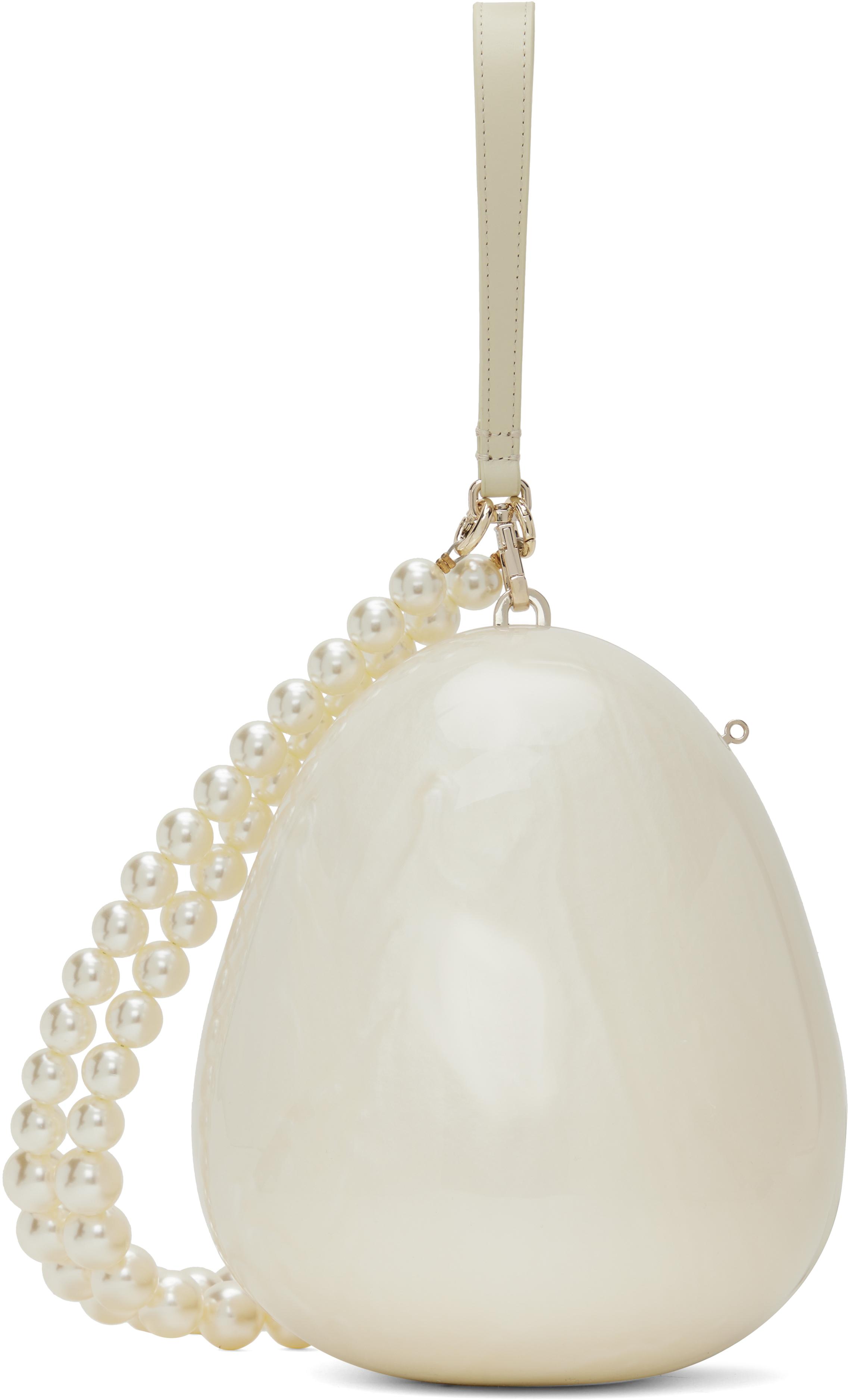 Simone Rocha Off- Large Egg Bag in Natural | Lyst UK