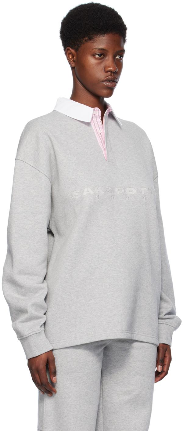 カットソー(長袖/七分) saks potts Saks Potts - Savu Top - Ivory/Purple – Simonett