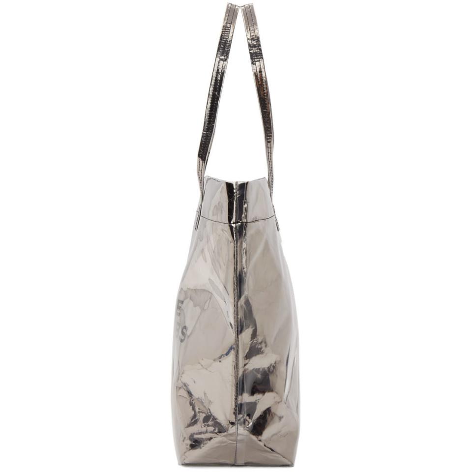 marc jacobs silver tote bag