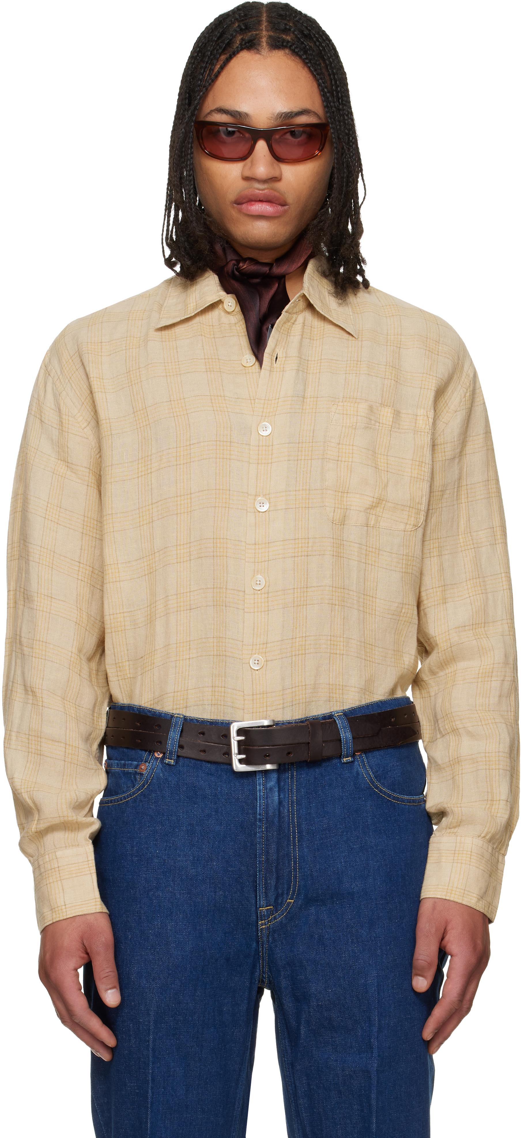 Designer Our Legacy Box Shirt Asphalt Grey Check for Men | Lyst UK